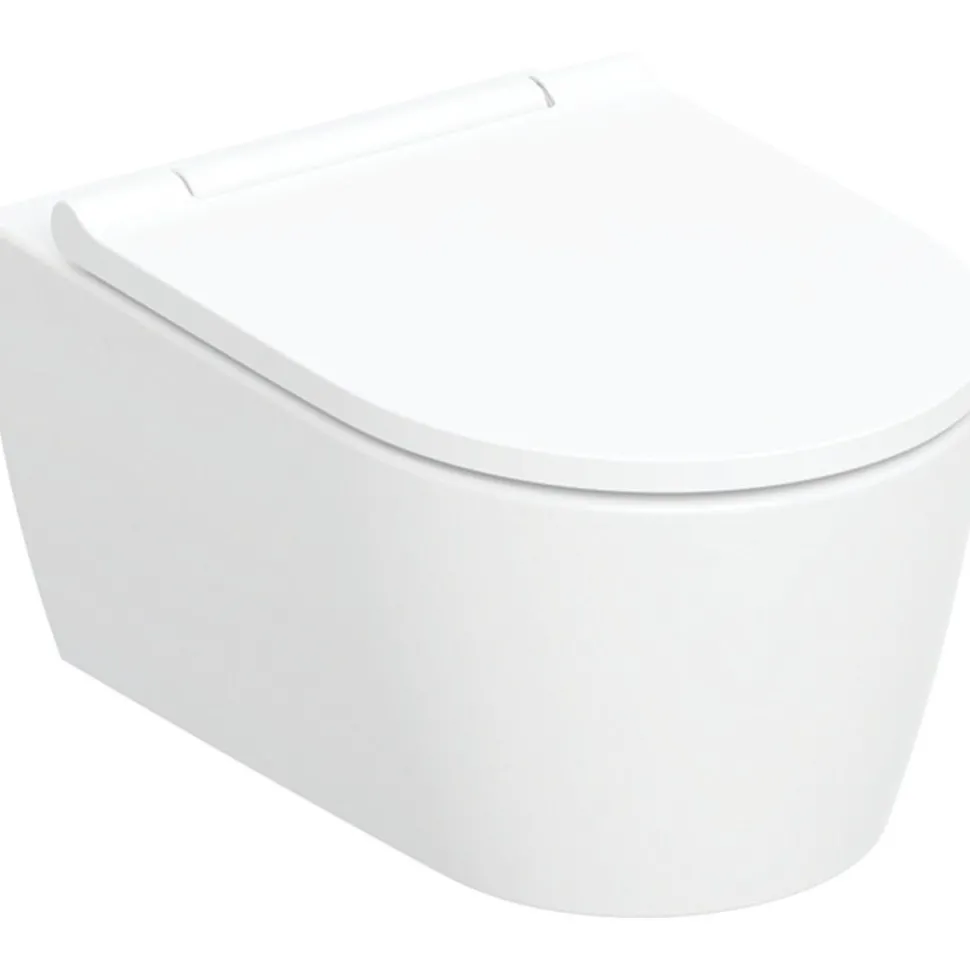 Seinä-WC-istuin Geberit ONE Turboflush, valkoinen Design-kansi