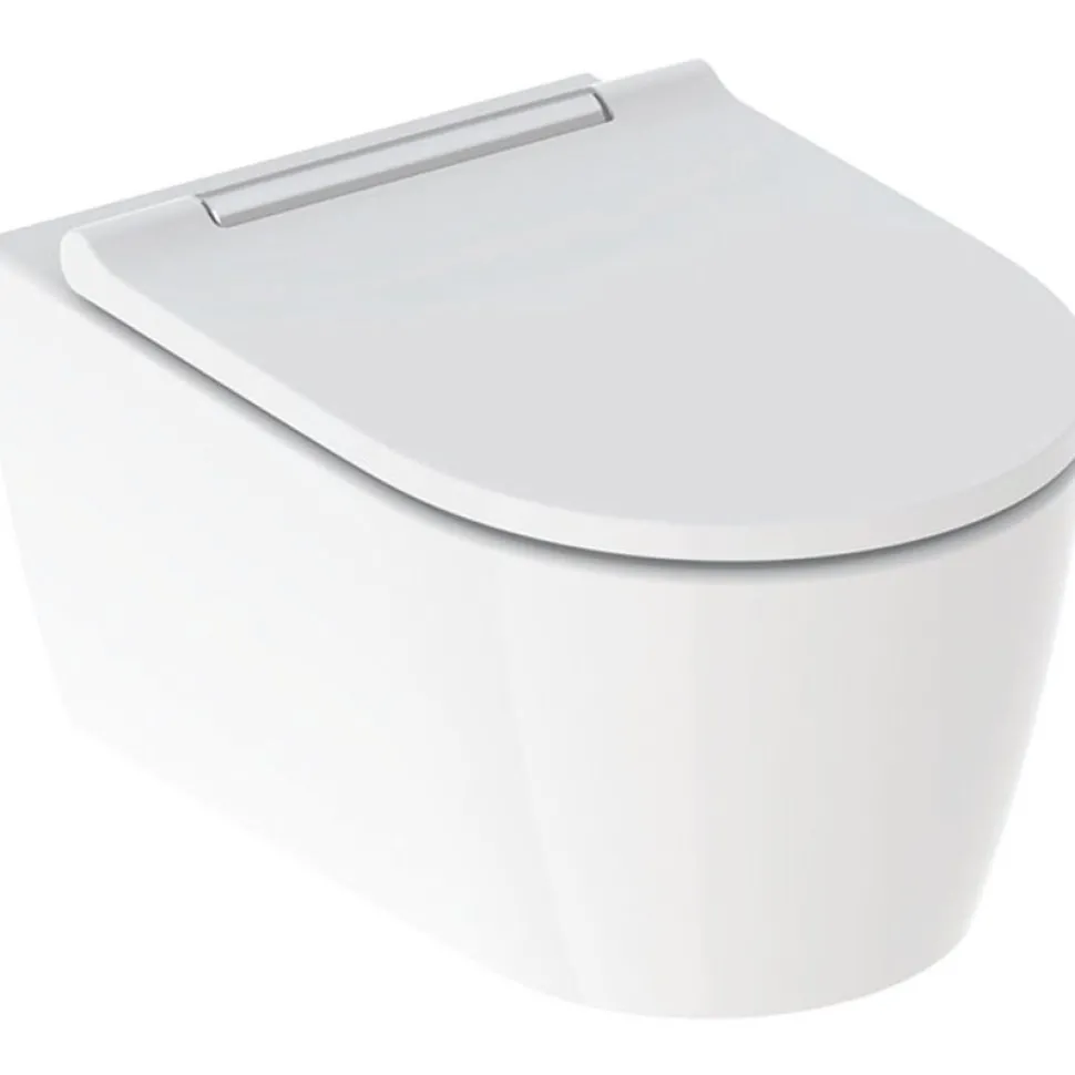 Seinä-WC-istuin Geberit ONE Turboflush, valkoinen Design-kansi