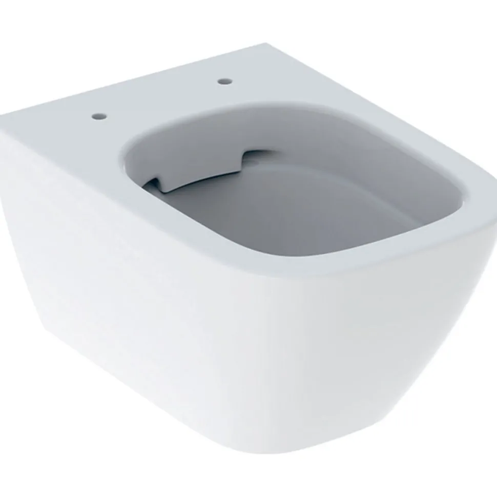 Seinä WC-istuin Geberit Smyle Square, ilman kantta, valkoinen