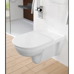 Seinä-WC-istuin Gustavsberg 4G01, pidennetty malli, Hygienic Flush, ilman istuinkantta