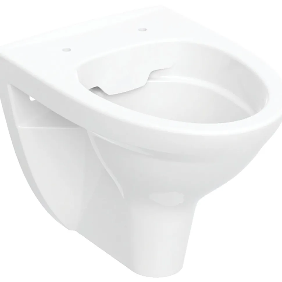 Seinä-WC-istuin IDO Glow Classic Rimfree, huuhtelukaulukseton, 49,5 cm, valkoinen