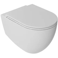 Seinä-WC-istuin Interia Infinity Rimless, huuhtelukaulukseton, matta, eri värejä