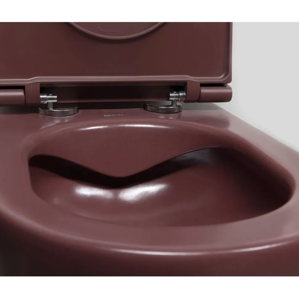 Seinä-WC-istuin Interia Infinity Rimless, huuhtelukaulukseton, matta, eri värejä