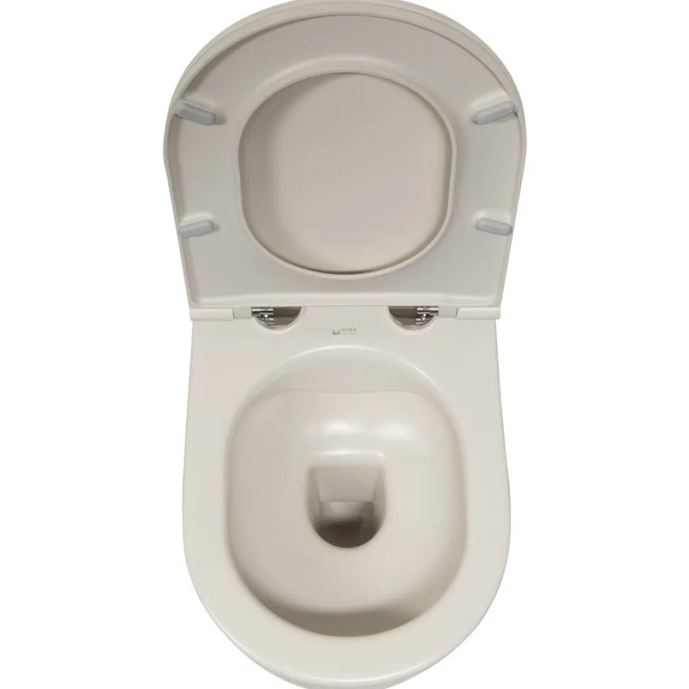 Seinä-WC-istuin Interia Infinity Rimless, huuhtelukaulukseton, matta, eri värejä