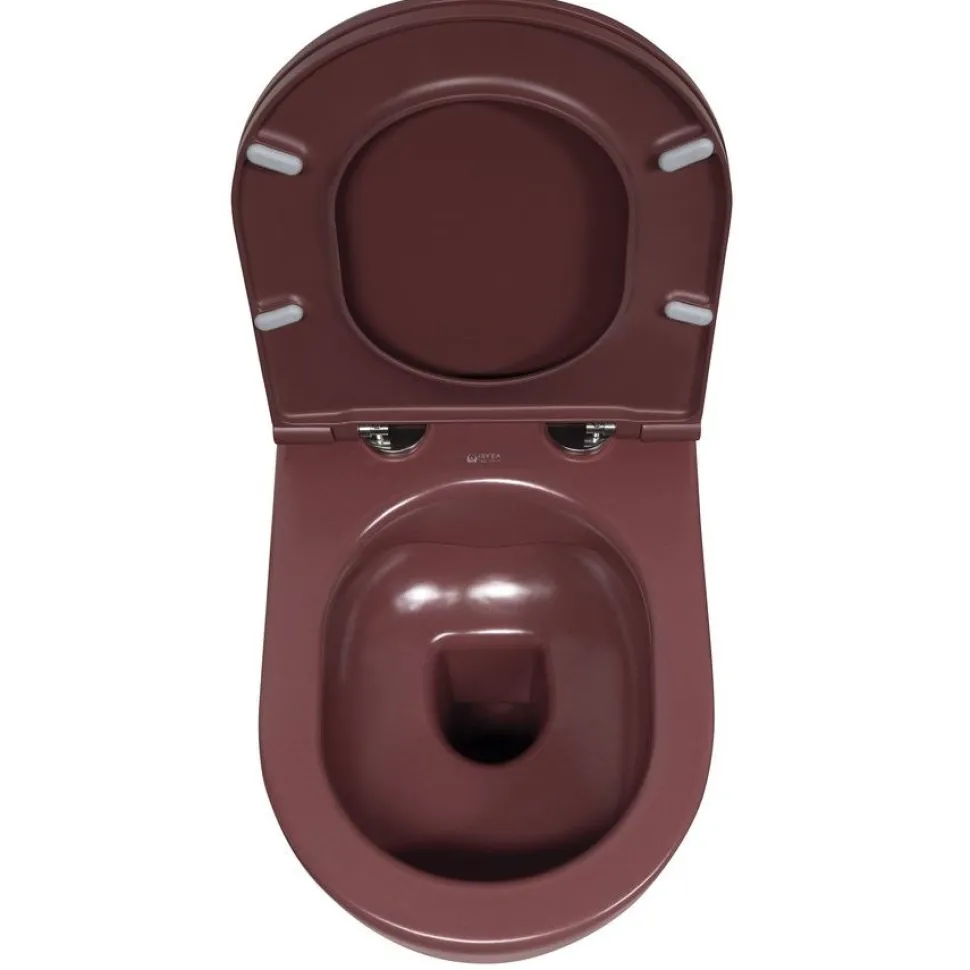 Seinä-WC-istuin Interia Infinity Rimless, huuhtelukaulukseton, matta, eri värejä