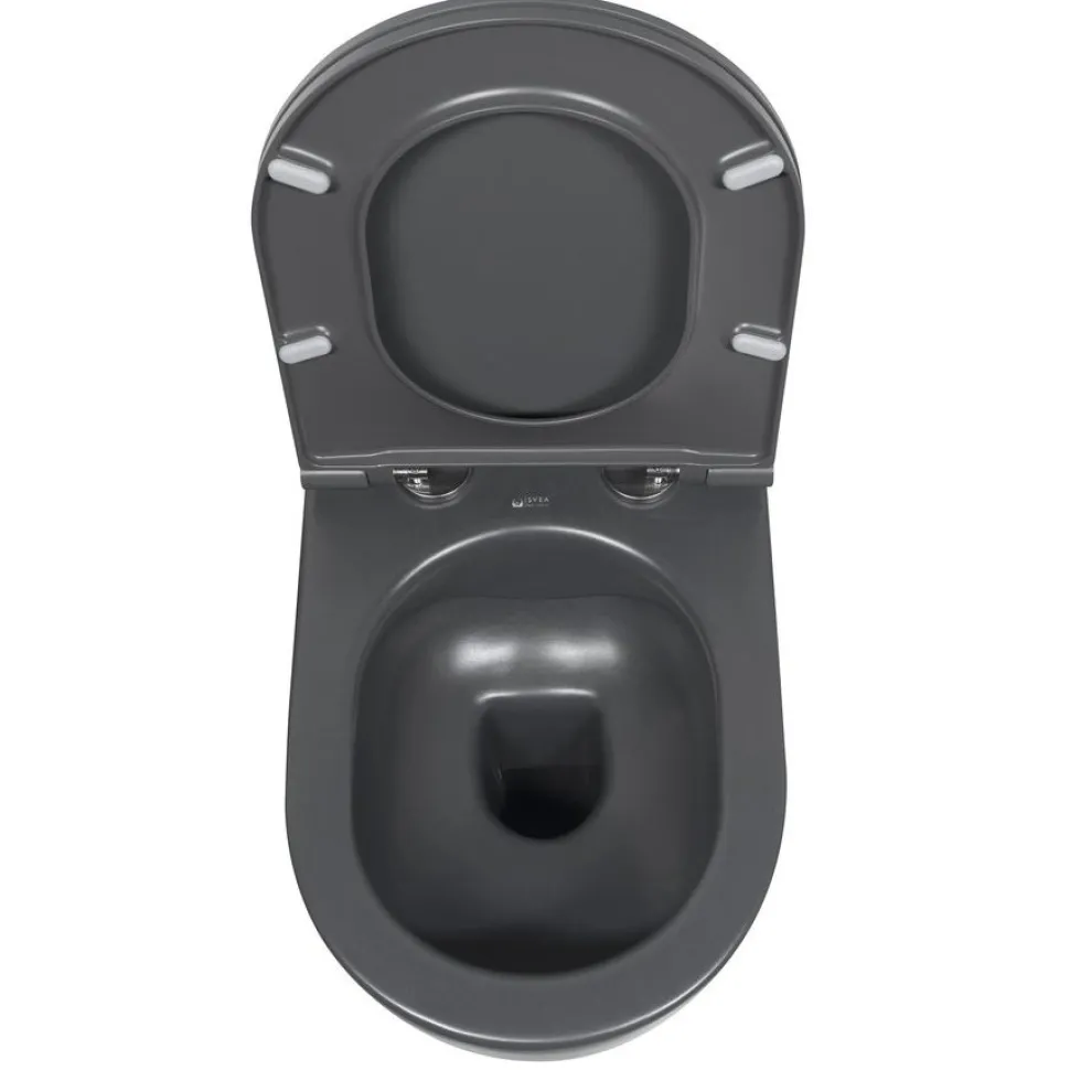 Seinä-WC-istuin Interia Infinity Rimless, huuhtelukaulukseton, matta, eri värejä