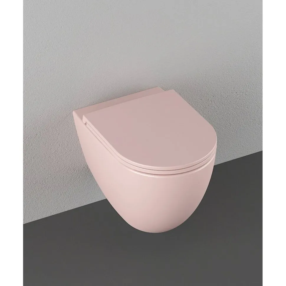 Seinä-WC-istuin Interia Infinity Rimless, huuhtelukaulukseton, matta, eri värejä