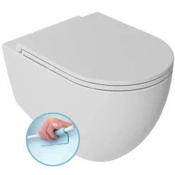 Seinä-WC-istuin Interia Infinity Rimless, huuhtelukaulukseton, matta, eri värejä