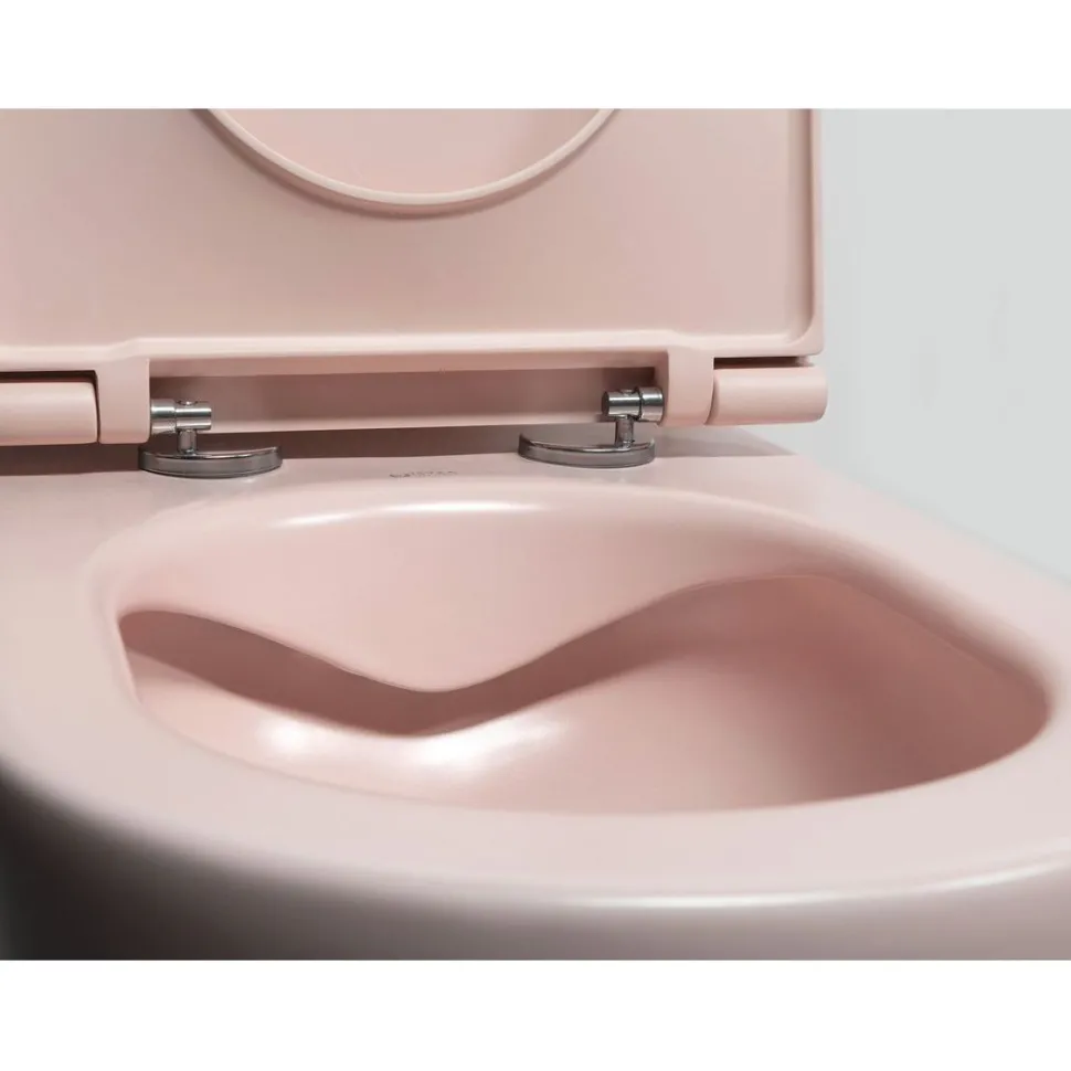 Seinä-WC-istuin Interia Infinity Rimless, huuhtelukaulukseton, matta, eri värejä