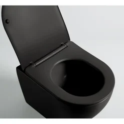 Seinä-WC-istuin Interia Pacho Rimless, soft-close -kannella, eri värejä