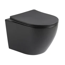 Seinä-WC-istuin Interia Pacho Rimless, soft-close -kannella, eri värejä