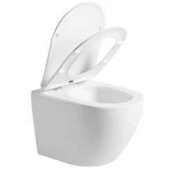 Seinä-WC-istuin Interia Pacho Rimless, soft-close -kannella, eri värejä