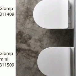Seinä-WC-istuin Lavabo Glomp Mini, huuhtelukaulukseton, matta, eri värejä