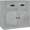 Senkki betoninharmaa 70x35,5x67,5 cm tekninen puu (16428)