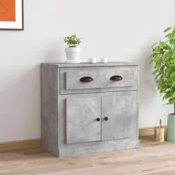 Senkki betoninharmaa 70x35,5x67,5 cm tekninen puu (16428)