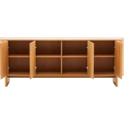Senkki Home4You MORBEN 202,5x42xK75 cm, tammikoristeinen melamiini, beige