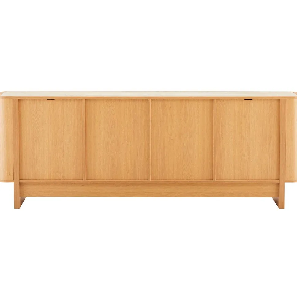 Senkki Home4You MORBEN 202,5x42xK75 cm, tammikoristeinen melamiini, beige