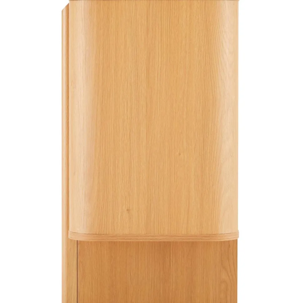 Senkki Home4You MORBEN 202,5x42xK75 cm, tammikoristeinen melamiini, beige