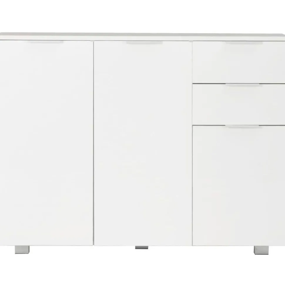 Senkki korkeakiilto valkoinen 107x35x80 cm