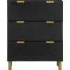 senkki Musta 60x33x75 cm suunniteltu puu (17651)