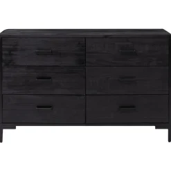 Senkki 110x35x70 cm mänty musta