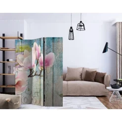 Sermi Artgeist Pink Flowers on Wood 135x172cm