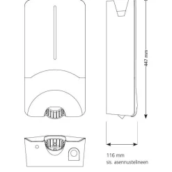 Sähköauton latausasema Webasto Pure II, Type2, 11kW, 4.5m kaapeli