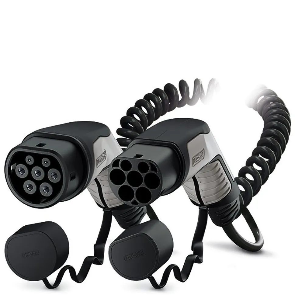Sähköauton latauskaapeli Phoenix Contact EV-T2G3PC-3AC32A-4, Type2, 3-vaihe, 32A, 4m kierteinen kaapeli