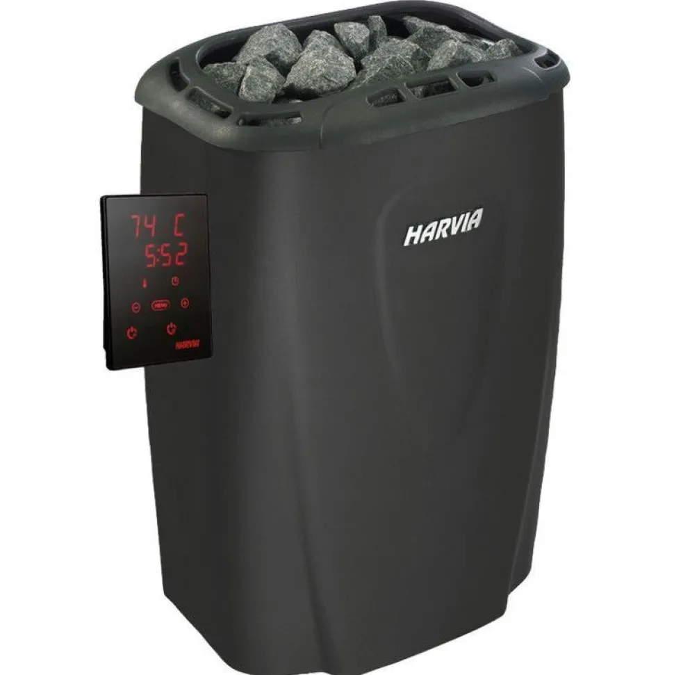 Sähkökiuas Harvia Moderna V45XE Black 4,5 kW 3-6 m³ erillinen ohjaus