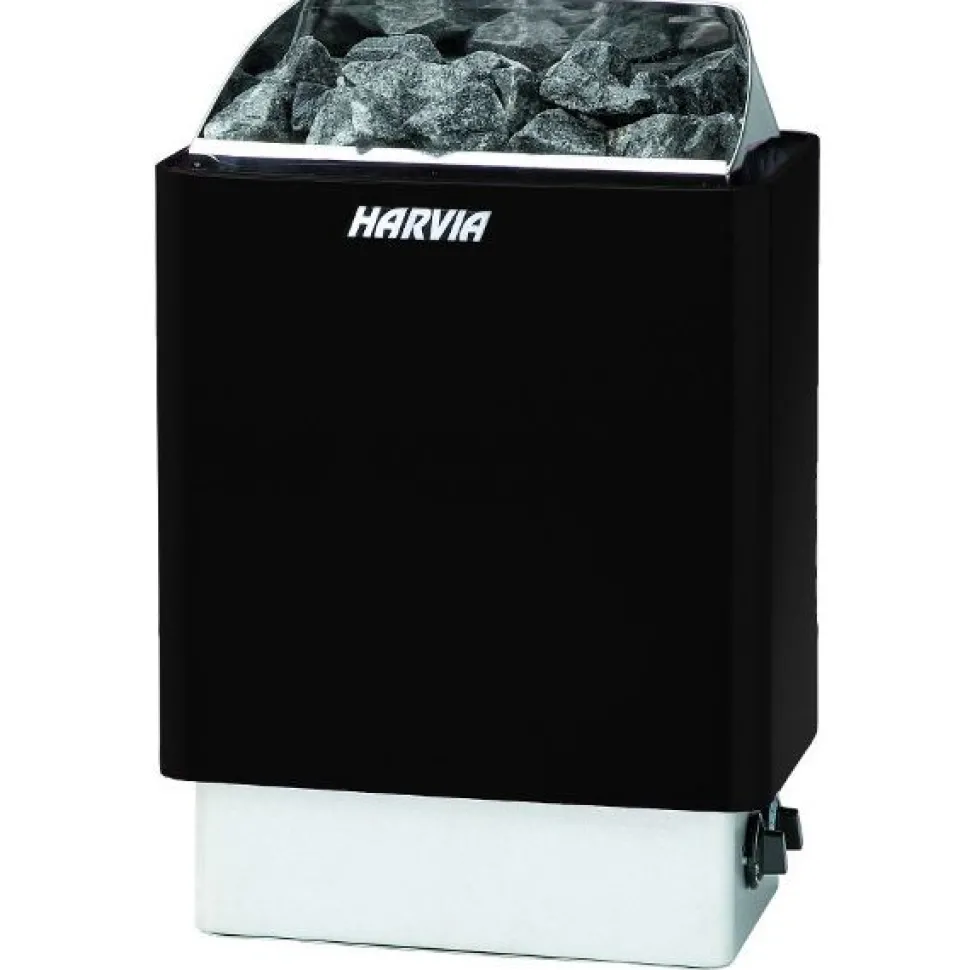Sähkökiuas Harvia Sähkäri KIP80 8 kW 7-12 m³ kiinteä ohjaus musta