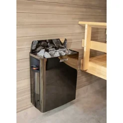 Sähkökiuas Harvia The Wall SW60 Black Steel 6 kW 5-8 m³ kiinteä ohjaus