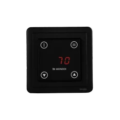 Sähkökiuas Mondex Aura E2 6,6 kW 6-9 m³ erillinen ohjaus musta