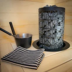 Sähkökiuas Mondex Tahko M 9,0 kW 8-15 m³ kiinteä ohjaus musta