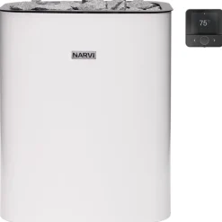 Sähkökiuas Narvi NC Electric Flow, erillinen ohjaus, eri vaihtoehtoja