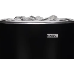 Sähkökiuas Narvi NM 900 9,0 kW 9-15 m³ kiinteä ohjaus musta