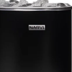 Sähkökiuas Narvi NM 900 9,0 kW 9-15 m³ kiinteä ohjaus musta