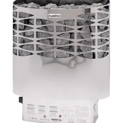 Sähkökiuas Narvi NS 9 kW 8-14 m³ kiinteä ohjaus eri värejä