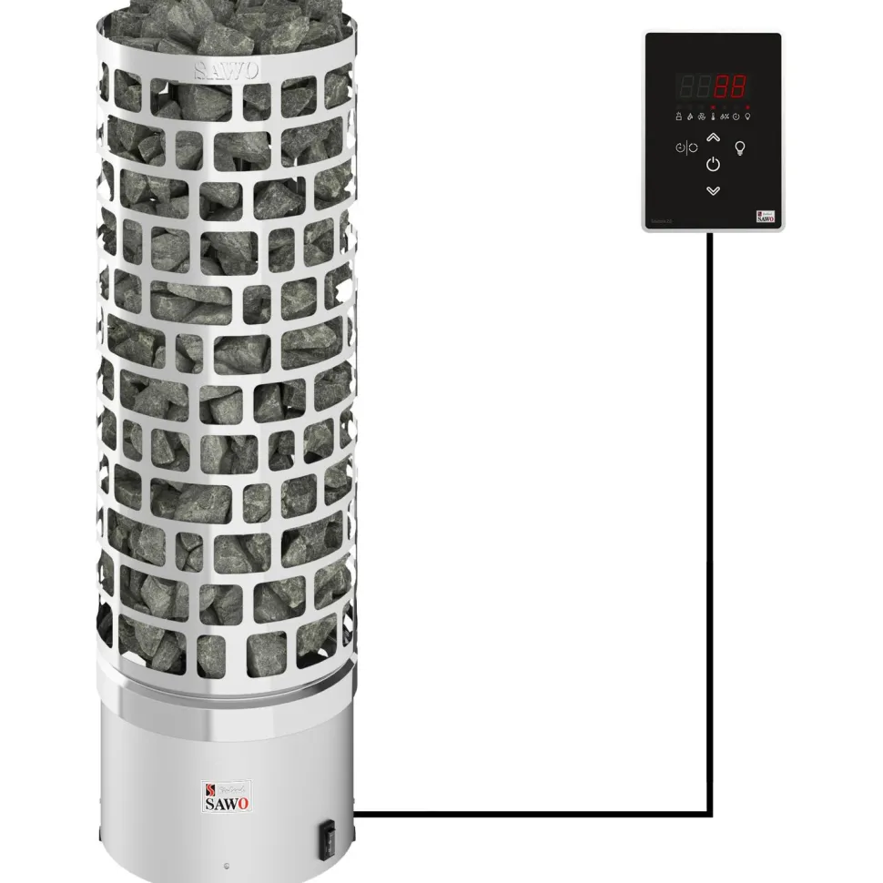 Sähkökiuas SAWO Aries Round Ni2 9 kW 8-13 m³ erillinen ohjaus
