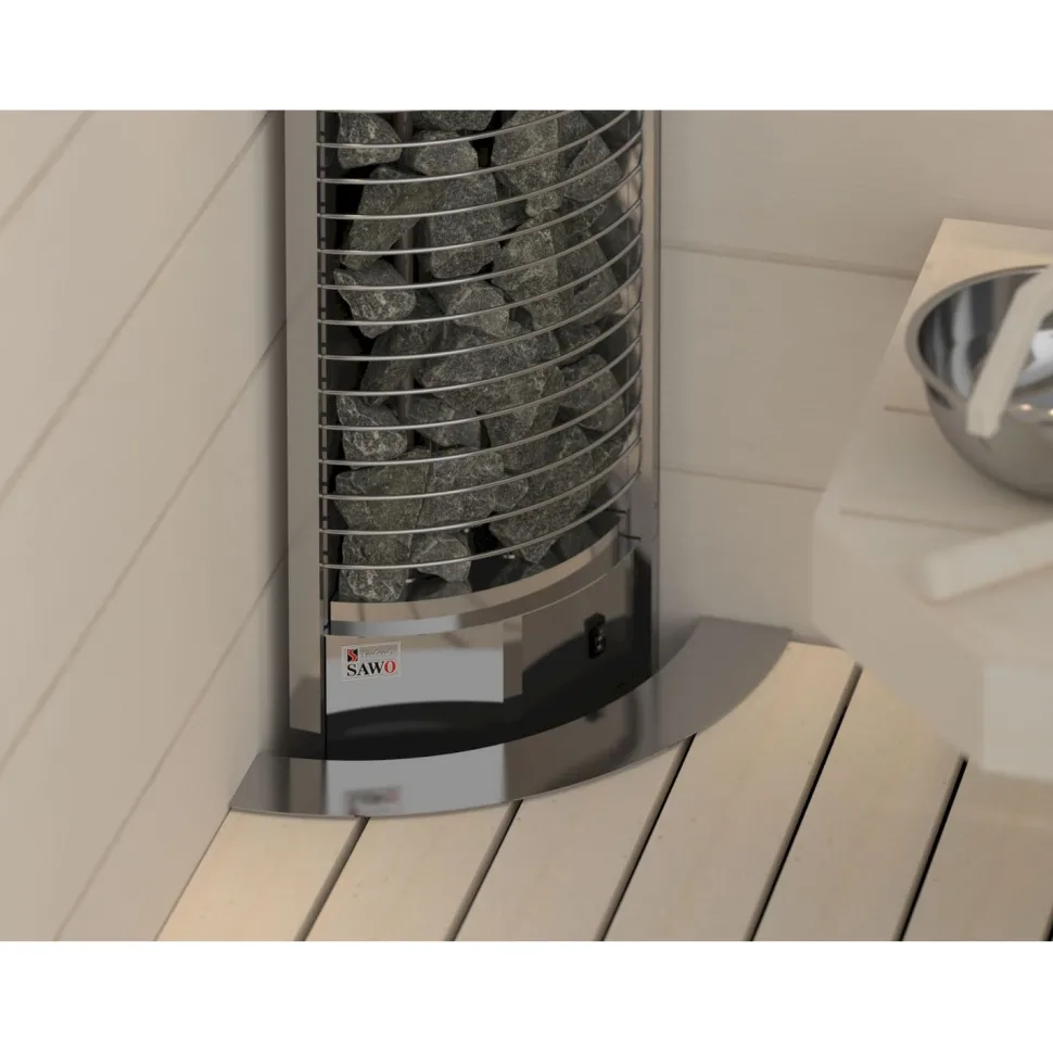 Sähkökiuas SAWO Tower Corner Ni2 6 kW 5-8 m³ erillinen ohjaus