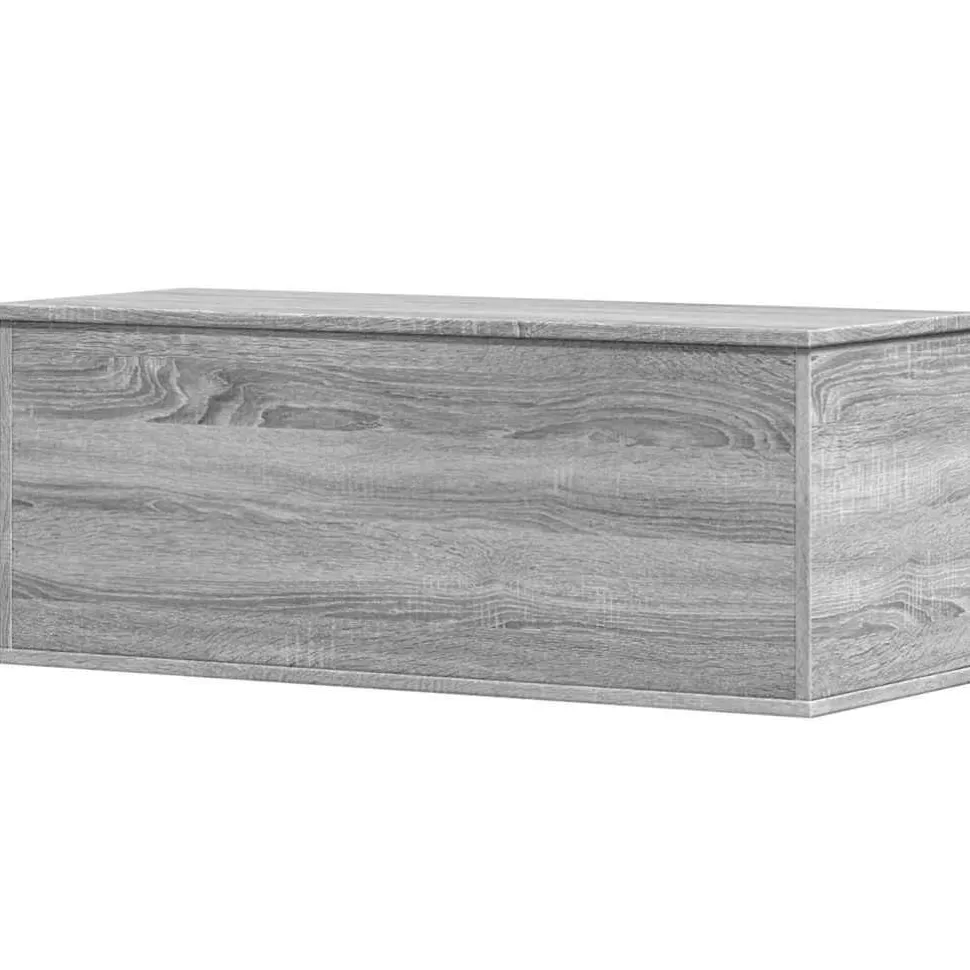 Säilytyslaatikko harmaa Sonoma 90x35x35 cm tekninen puu (40686)