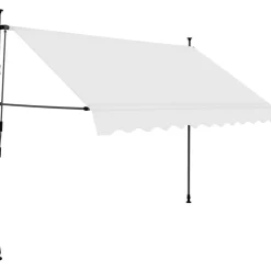 Sisäänkelattava markiisi ledillä 300 cm kerma