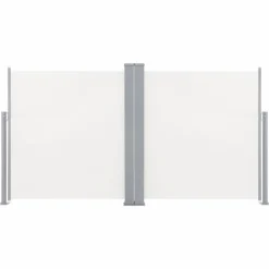 Sisäänvedettävä sivumarkiisi 120x600 cm kerma