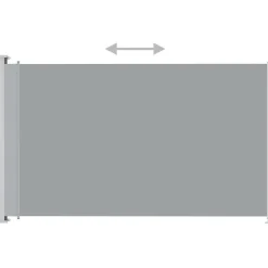 Sisäänvedettävä terassin sivumarkiisi 200x300 cm antrasiitti