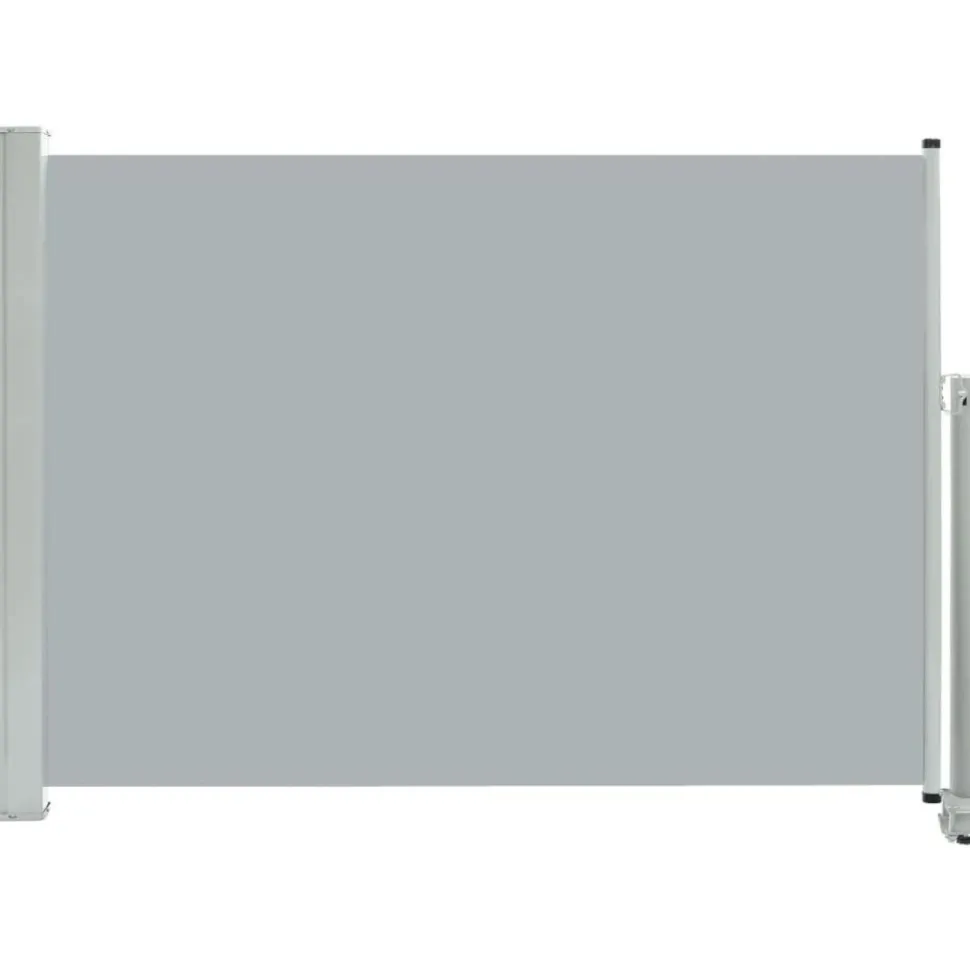 Sisäänvedettävä terassin sivumarkiisi 80x300 cm harmaa