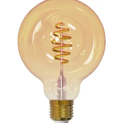 Sisustuslamppu Airam SmartHome GLOBE 95, 4.9W, E27, 350lm, 1800-3000K, amber