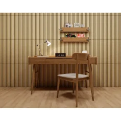Sisustuslevy/akustiikkalevy Evella Slim Line Easy 60, 9x594x600mm, tammiviilu, tarrakiinnitteinen
