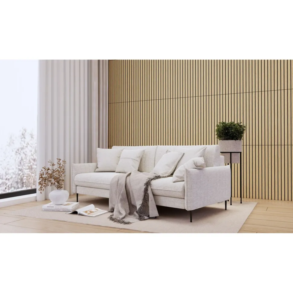 Sisustuslevy/akustiikkalevy Evella Slim Line Easy 60, 9x594x600mm, tammiviilu, tarrakiinnitteinen