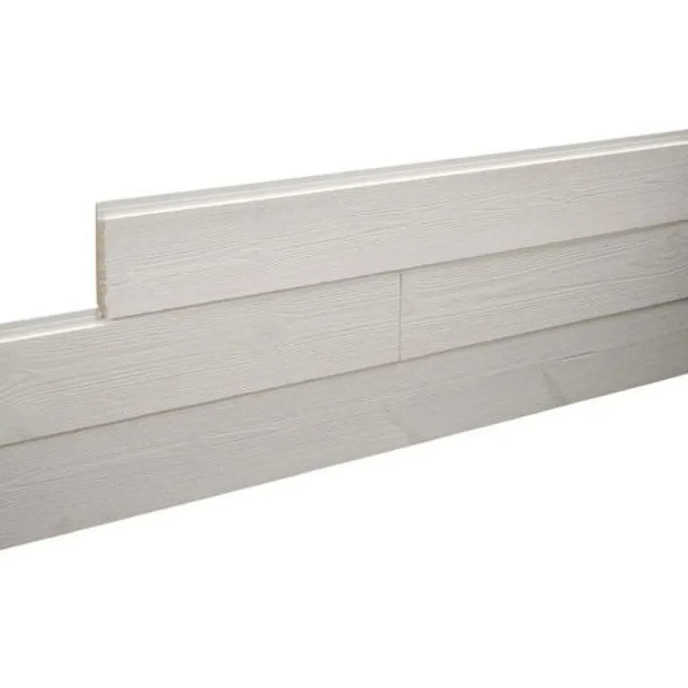 Sisustuspaneeli Siparila Kuura, 145x2350x14mm, mänty, STS, valkoinen