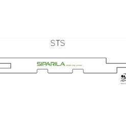 Sisustus-/saunapaneeli Siparila Struktuuri 15x176x2350 mm kuusi STS kuultava hiekka