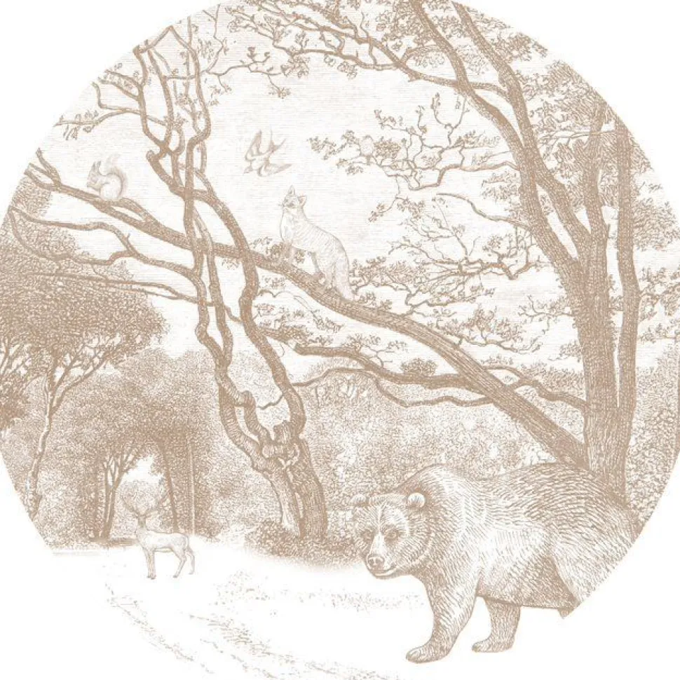 Sisustustarra Esta Forest Friends 159072, karhu, beige, eri kokoja